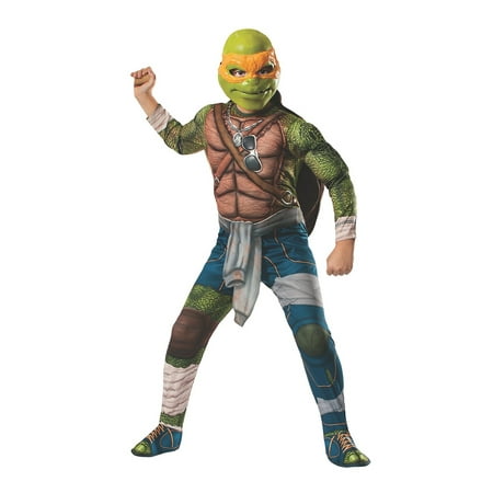 Rubie's Teenage Mutant Ninja Turtles Michelangelo Boy's Halloween Fancy-Dress Costume for Child, L (12-14)