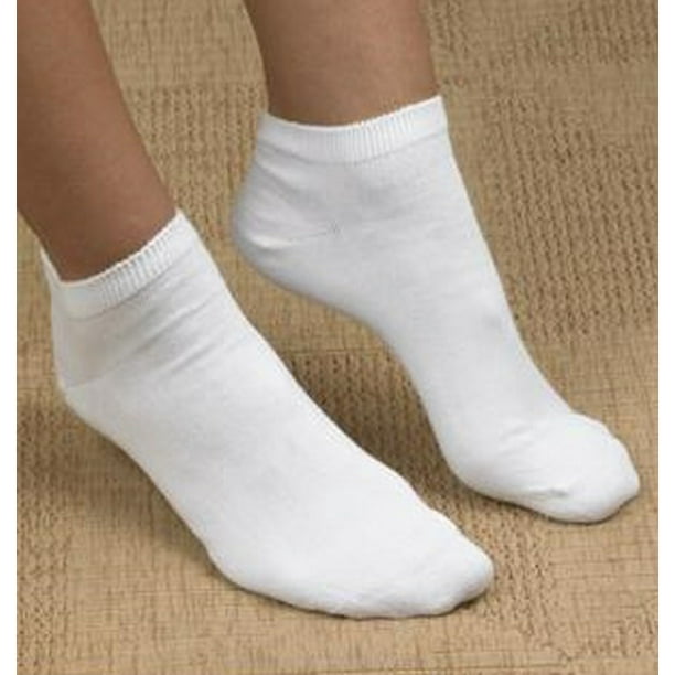 Buster Brown - 3-Pack Women's White Low Cut Cotton Socks - Sock Size 9 ...