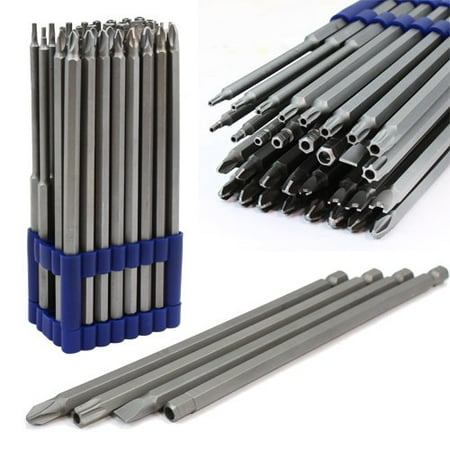 Torx Bit Sets XtremepowerUS 32-Pieces Extra Long Security Bit Set 1/4