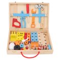thumbnail image 1 of Toolbox Puzzle Toy, Durable Parent Child Interaction Wooden Toolbox Toys  For Home, 1 of 8