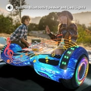 SIMATE 6.5 Hoverboard for Kids,Ages 6+,3 Speed Modes,7.5mph & 7.5 Miles Self-Balancing Wheel Scooter