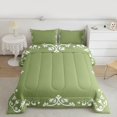 thumbnail image 2 of Feelyou Green Boho Damask Twin Comforter Sets, Fashion Mandala Bedding Set, 2 Pieces, 2 of 8