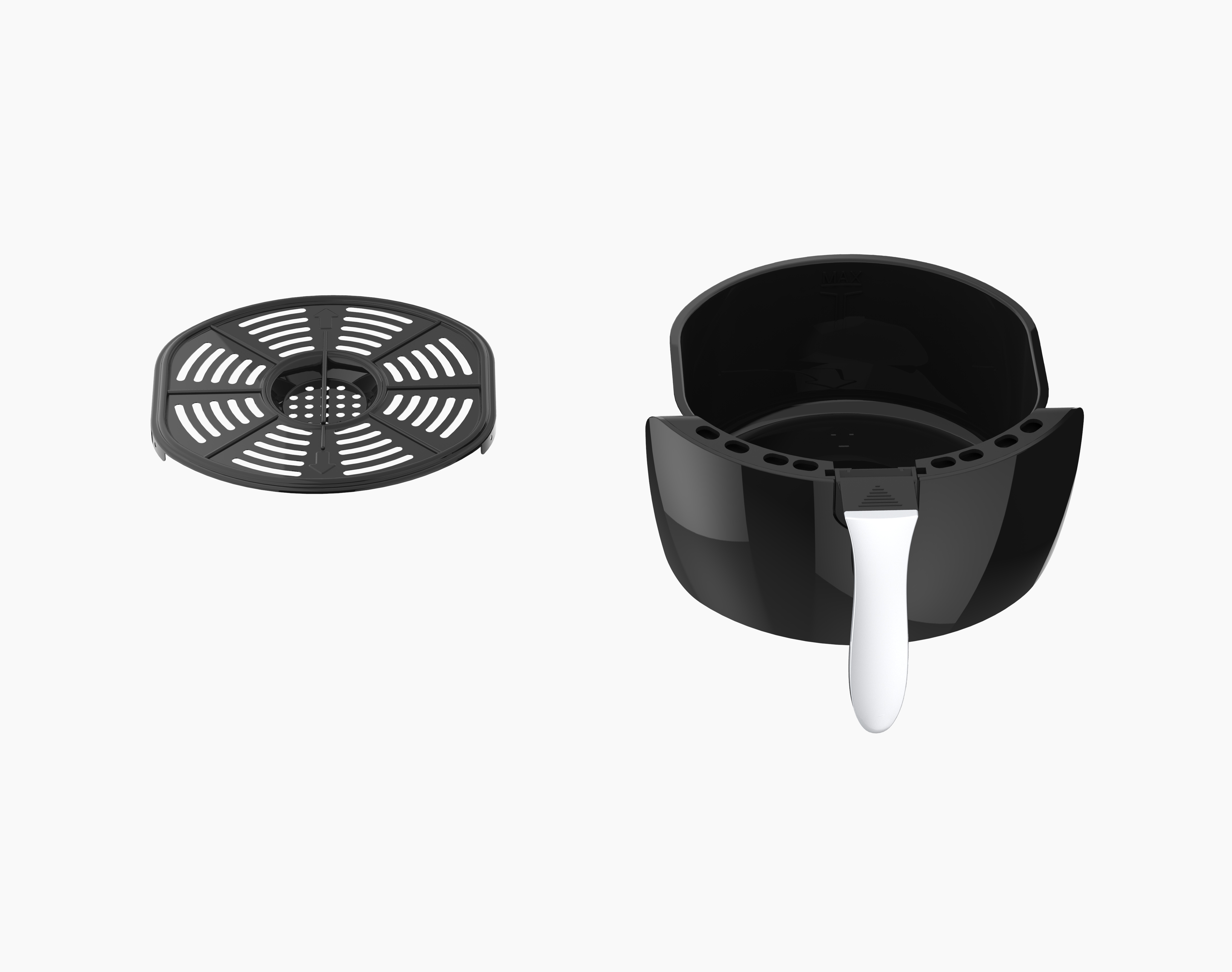 Emerald Air Fryer Programmable Nonstick Surface 1400 Watts Slide out