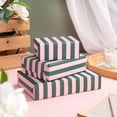 thumbnail image 4 of Minirollo de papel de regalo WRAPAHOLIC, 43 cm x 10 m, con rayas verdes/rosas, 4 of 8