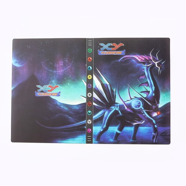 Álbum de tarjetas grandes de Pokémon para niños, carpeta de Pikachu Charizard con 9 bolsillos, soporte para libros y mapas coleccionables, regalo de juguete, novedad, 432 Fivean unisex