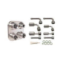 4-Way Bulkhead Plate and Fitting Kit for Heat and A/C, Square