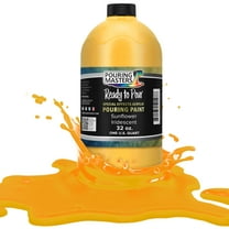 Pouring Masters Sunflower Iridescent Special Effects Pouring Paint - Quart Bottle - Acrylic Ready to Pour Pre-Mixed Water Based for Canvas, Wood, Paper, Crafts, Tile, Rocks and More