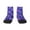 2 Black-2, variant on blue Skull purple flower1 Pattern Quarter Crew Socks,Toe Seamed Ankle Socks,Cotton Cushioned Breathable Athletic Crew Sports Socks