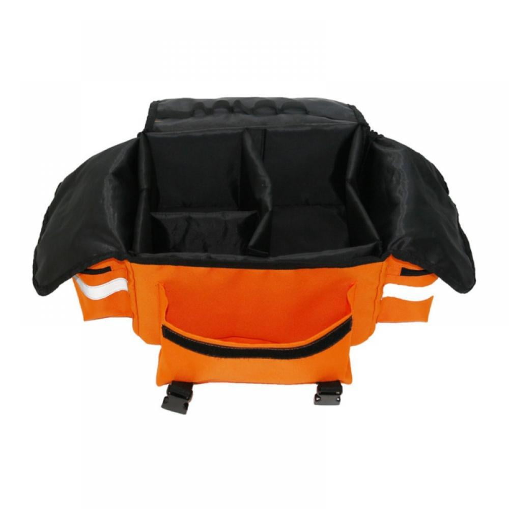 First Aid Kit Empty Bag Large for Business School Travel Car Medical Supplies Emergency Trauma Backpack First Responders Back Pack Response Medic Supplies Organizer Waterproof Orange