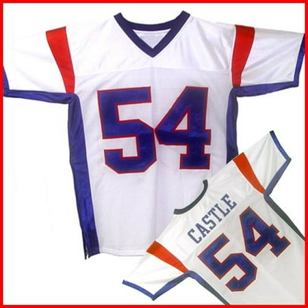 Thad Castle #54 Mountain Goats Football Jersey Blue State Uniform Costume White