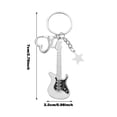 thumbnail image 2 of YYKihy Guitar Keychain Car Keychain Boys And Girls Keychain Electric Guitar Keychain Ornaments Craft Key Ring Handbag Mobile Phone Bag Decoration, 2 of 3