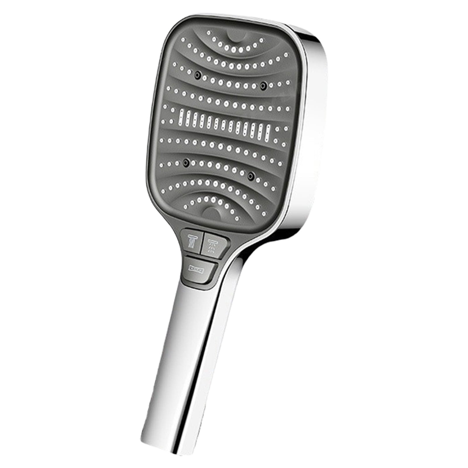 Shower Head Spray Shower Head Handheld Pressurized Shower Eight Speed Adjustable Shower Square Head Shower Head Silver