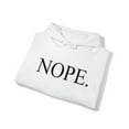 thumbnail image 3 of Nope. Funny Sarcastic Adult’s Unisex Cotton Pullover Sweatshirt Hoodie, 3 of 6