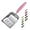FLAT Aluminum #10 Pink Handle, variant on Cat Litter Scoop, Aluminum Alloy Sifter, Kitty Metal Scooper, Deep Shovel, Long Handle, Poop Sifting, Kitten Pooper Lifter, Durable, Heavy Duty, for Litter Box