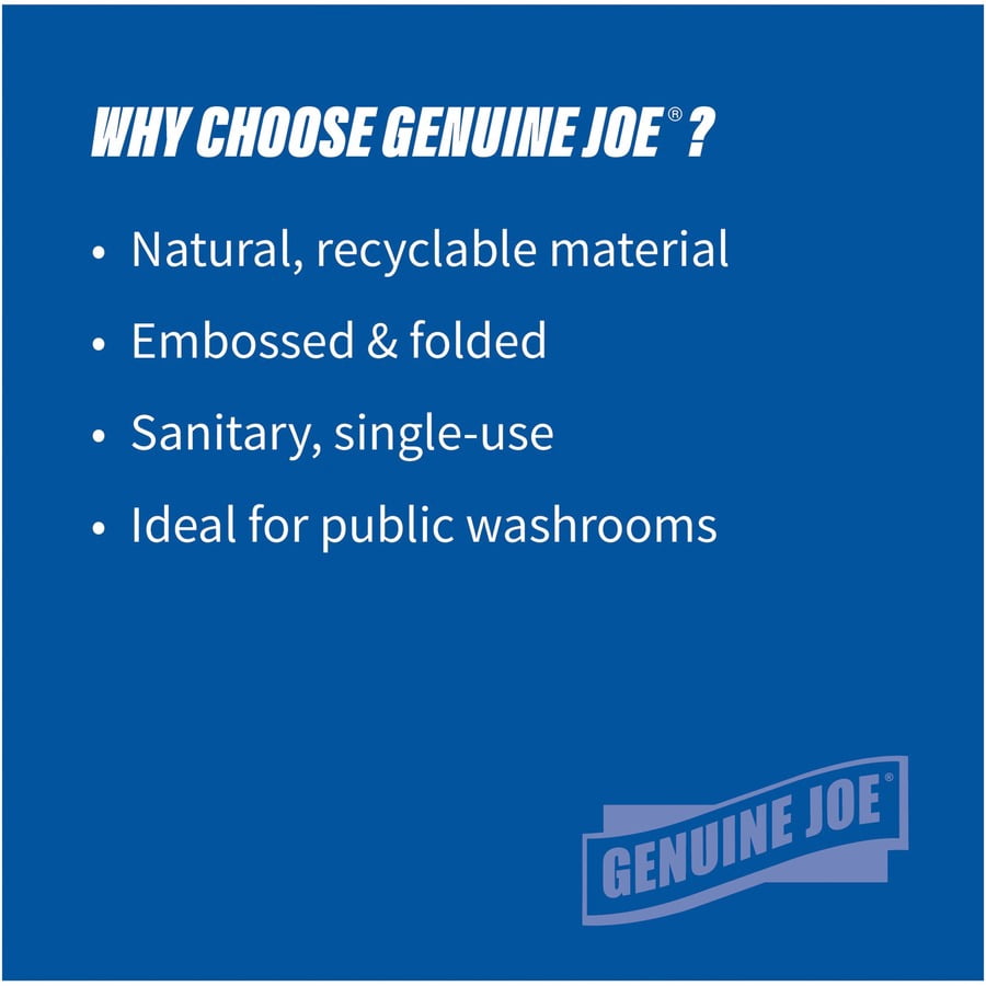 Genuine Joe Multi-Fold Natural Paper Towels - 16 Pack, 250 Sheets Each