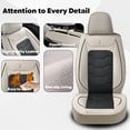 thumbnail image 4 of for DODGE GRAND CARAVAN 2004-2020 Front Seat Cover Soft Leather Upholstery Protection Tailored Fit Comfort Fit, 4 of 8