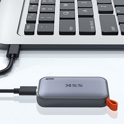 SSK Portable SSD 500GB External Solid State Drives, up to 1050MB/s USB C SSD External Hard Drive USB 3.2 Gen2 for iPhone 15/Pro, Windows, Mac, Android Phones and Tablets