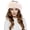Beige, variant on Gephdiin Bandana Hair Accessories for Women Warm Headband Imitation Hat Knit Thick Warm Splicing Headband Winter Baseball Caps Scrunchies for Women Hair Ties White One Size