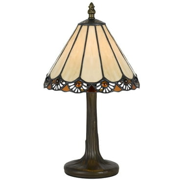Cal Lighting 40W Tiffany Ac Lp W/Zinc Cast Base