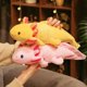 thumbnail image 2 of 45-80cm Kawaii Colorful Newt Plush Toy Stuffed Cute Axolotl Salamander Fuzzy Plush Fish Appeasing Long Pillow Cushion Kids Gift, 2 of 5