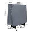 thumbnail image 2 of Outdoor Table Tennis Cover Waterproof, Folding Table Tennis Table, Household Dust Cover, All-weather, 2 of 3