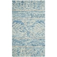 thumbnail image 2 of SAFAVIEH Chatham Jayden Geometric Wool Area Rug, Blue/Ivory, 3' x 5', 2 of 12