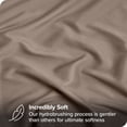 thumbnail image 4 of Bare Home Ultra-Soft Fitted Sheet + Pillowcase Set - Premium 1800 Collection - Deep Pocket - Queen, Taupe, 4 of 8