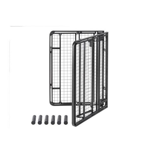 16 in. 6 Piece Catalvst Extension Legs for Adjustable Bed Frame Black