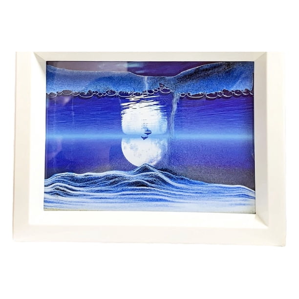 Acheter Verre d'image d'art de sable en mouvement, peinture de sable