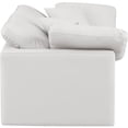 thumbnail image 6 of Meridian Furniture Indulge 70" Contemporary Vegan Leather Modular Sofa in Cream, 6 of 9