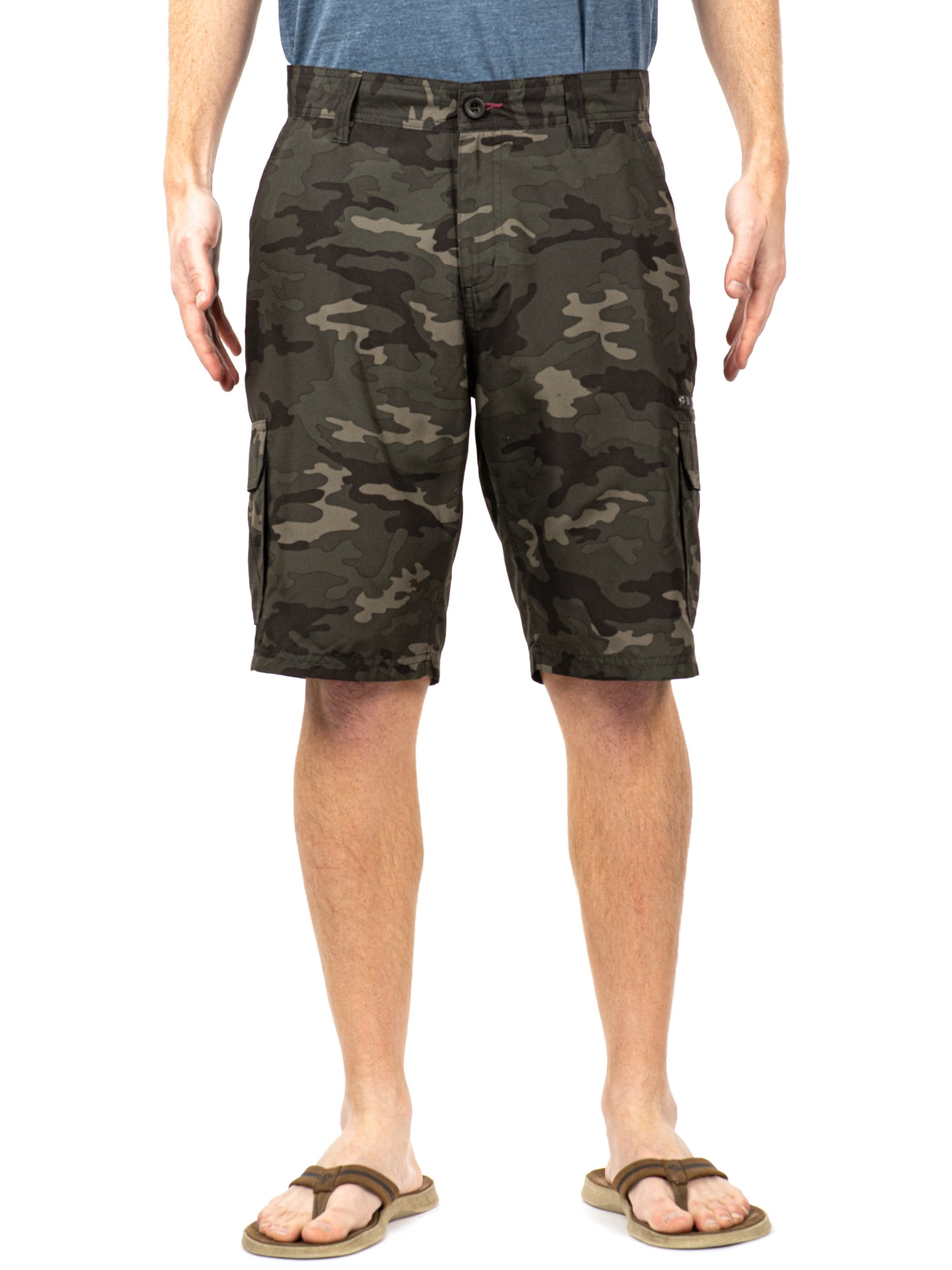 BURNSIDE Burnside Men's Microfiber 20" Cargo Shorts, Waist Sizes 30