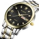thumbnail image 2 of Reloj impermeable para hombre, reloj de cuarzo dorado para negocios, reloj de moda informal coreano para parejas, 2 of 6