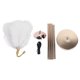 thumbnail image 2 of Lámpara De Pie LED, Lámpara De Pie Nórdica De 61 Pulgadas Con Sombra De Avestruz Y Batería Recargable, Ideal Para Sala De Estar, Dormitorio, Decoración Del Hogar, 2 of 7