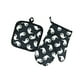 thumbnail image 2 of Halloween Baking Insulated Mitts Oven Microwave Mitts Pad Set Home, 2 of 6