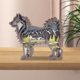 thumbnail image 1 of Lámpara de noche de talla de madera con batería de perro tallado en madera hueca para regalos de niños Hugtrwg Para estrenar, 1 of 8