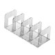 thumbnail image 3 of Organizador de bolsos para estantes de armario, compartimentos para bolsos, carteras y bolsos. Blanco transparente 4 cuadrículas, 3 of 8