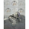 thumbnail image 2 of 925 Sterling Silver CZ Oval GemStone Custom High School Class Ring for College & University Students, Graduation Ring for HER, 2 of 2