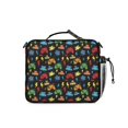 thumbnail image 3 of Game Controller Black Pattern Insulated Lunch Bag with Shoulder Strap and Bottle Holder,Bento School Lunch Bag Box,11x9.5x3.5 Inches, 3 of 5