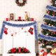 thumbnail image 5 of Barra decorativa navideña de flores dorada y roja de 199 cm (78,7 pulgadas) - Decoración de PVC para fiestas y árboles de Navidad, 5 of 6