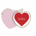 thumbnail image 1 of El día de San Valentín blanco ser mío Bolsa de viaje Mirror maquillaje corazón rosa, 1 of 4