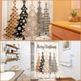 thumbnail image 2 of Juego de cortinas de ducha navideñas Tingjoo Stripes Pine Trees, 2 of 7