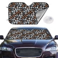 thumbnail image 2 of Fotbe Colorful Screws Car Windshield Sunshade | Sun Visor Protector Front Window Shade, Keeps Out UV Rays, Keeps Your Vehicle Cool-Small, 2 of 7