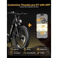 thumbnail image 5 of Jasion Thunder Pro ST Electric Bike for Adults, 750W Rated Motor 52V 20Ah Removable Battery, 26'' x 4'' Fat Tire E-Mountain Bicycle, APP Control Bluetooth, UL2849, Black, 5 of 10
