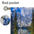 thumbnail image 3 of Lake Blackout Curtains Home Decor,Landscape Mountains Forest Lake Rod Pocket Thermal Insulated Drapes Darkening Window Curtain for Girls Boy Bedroom Living Room 42 x 63 Inch, 3 of 6