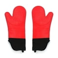 thumbnail image 1 of Jinsinto Mitaines de Four Gants de Cuisson Résistants à la Chaleur avec Doublure Matelassée, Poignée Texturée Antidérapante Flexible Durable et Mitaines de Four de Qualité Alimentaire pour la Cuisine, 1 of 5