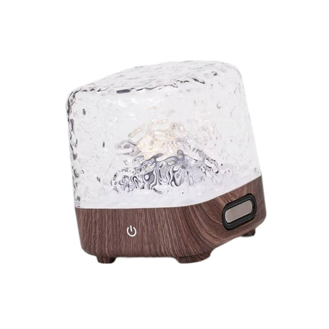 Altavoz musical con ondas de agua 3D, control remoto, recargable por USB, con 4 sonidos relajantes Marrón