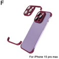 thumbnail image 1 of Étui Pare-Chocs Sans Cadre en TPU avec Protecteur d'Objectif de Caméra pour iphone 15pro pour iphone Pad 15pro Étui d'Angle R8S8 Max Antichoc P6S8, 1 of 9