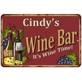thumbnail image 1 of Cindy's Red Wine Bar Sign 12 x 18 Matte Finish Metal 112180054114, 1 of 1