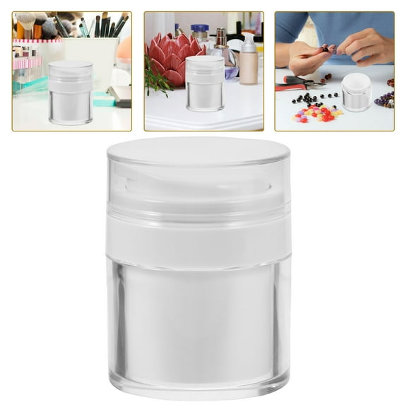 WHAMVOX Dispenser Refillable Cream Jar .20X5.50X5.50CM White