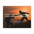 thumbnail image 5 of Scripture Walls  You Shall Matthew 7:12 Bible Verse Canvas Christian Wall Art Ready to Hang Unframed, 5 of 17
